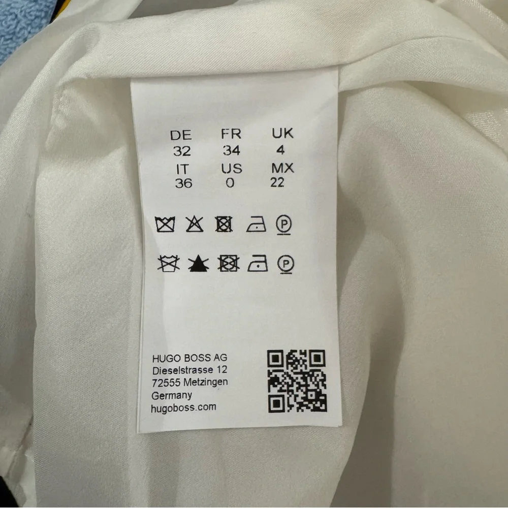 NWOT Hugo Boss Dareika Anthracite Sheath Above The Knee Dress, US 0, Multicolor - Picture 14 of 14